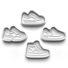 Sneaker Shoes Cookie Cutters Set + Stamps for Baking, Cookies, Crafts 1137