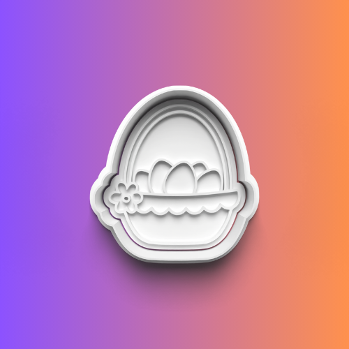 Easter Theme Cookie Cutters Set + Stamps for Baking, Crafts, Dough 0806