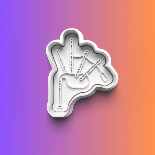 Scotland Theme Cookie Cutters Set + Stamps for Baking, Crafts, Play dough 0810