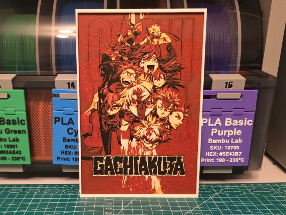 Gachiakuta Anime Poster - 3D Printed Fan Artwork Size:  5.25 x 7.85 inches