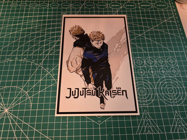 JUJUTSU KAISEN (2020) 3D Printed Fan Artwork Size: 5.25 x 7.85 inches