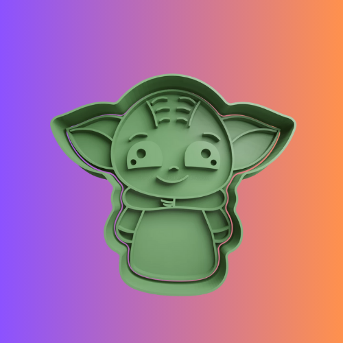 Grogu Baby Yoda 3.5" Cookie Cutter + Stamp