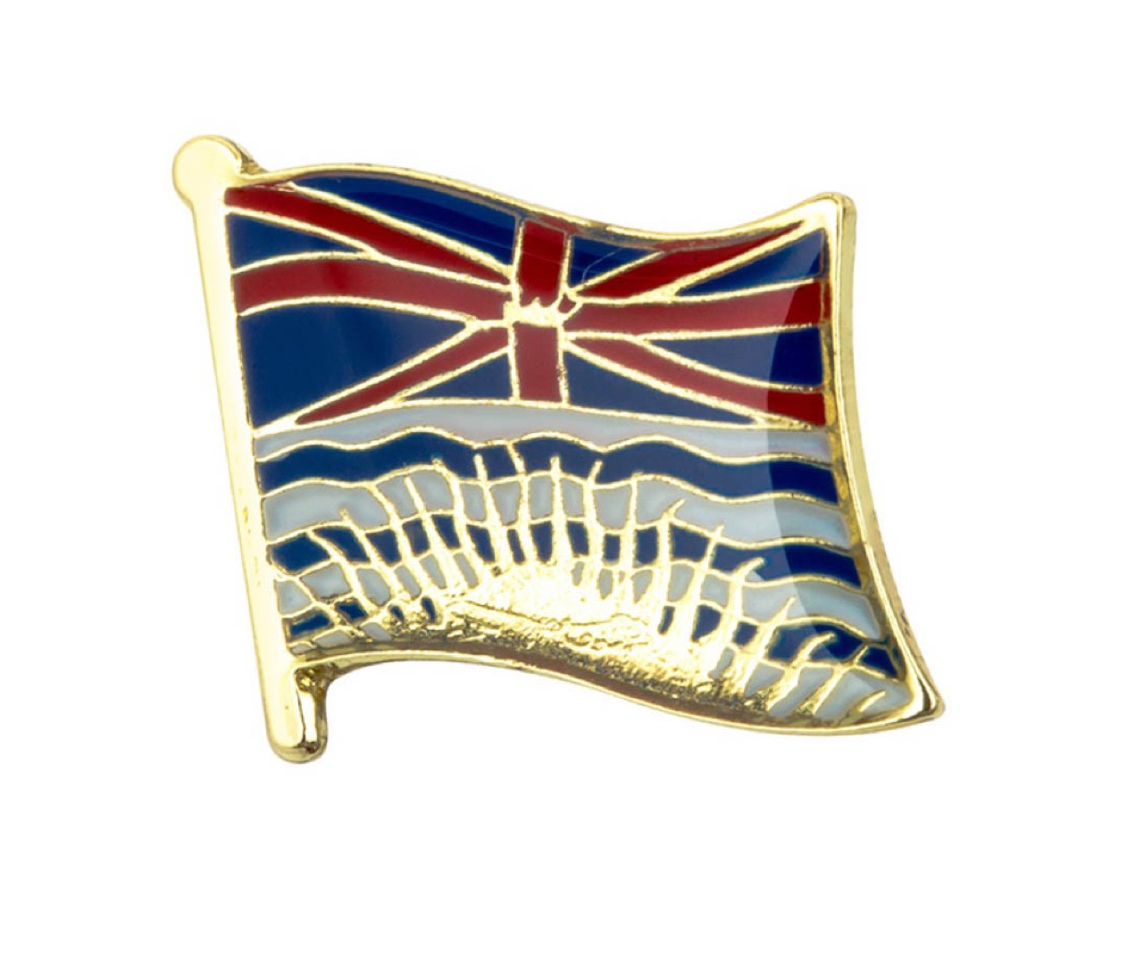 British Columbia Canada Flag Lapel Pin - 5/8