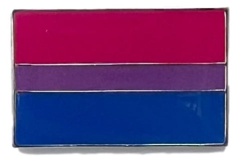 Bisexual Flag Magnetic Pin 1" - Magnetic Backing