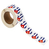 Cuba Flag Heart Stickers * 500 Per Roll (1" x 1") Cuban Stickers