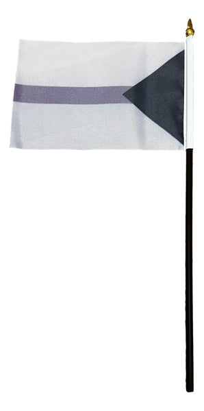 Demisexual 4" x 6" Single Hand Flag - Screen Printed