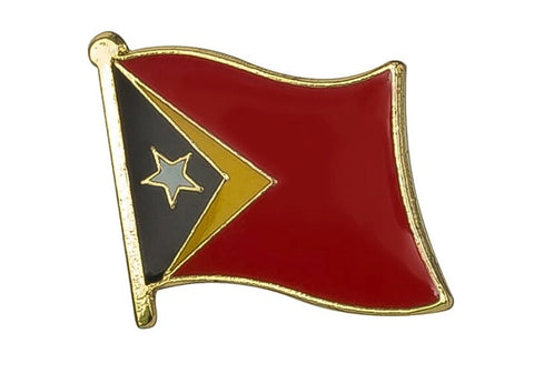 East Timor Flag Lapel Pin 3/4" x 5/8"
