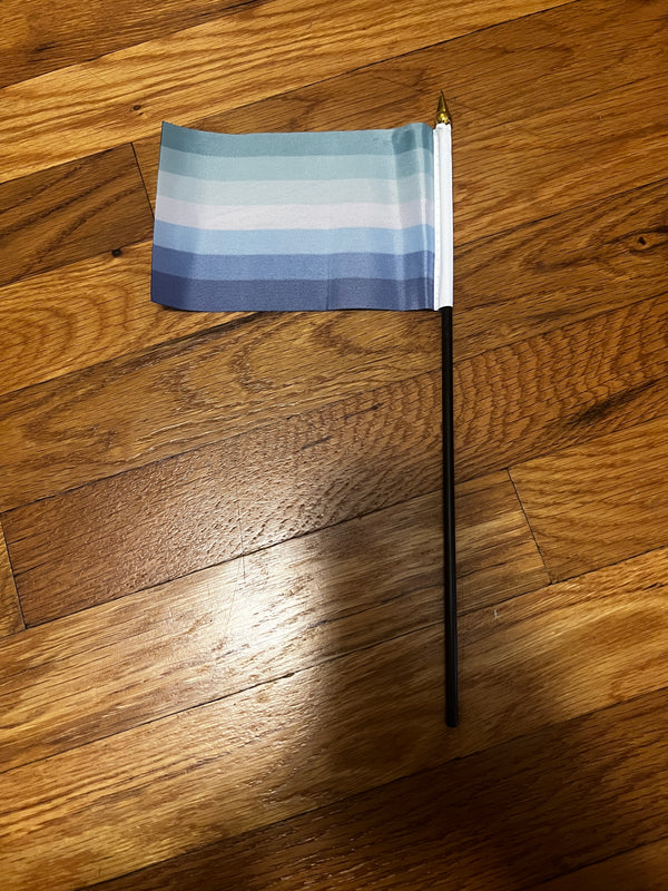 Gay Male 4" x 6" Single Hand Flag - Screen Printed