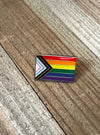 50 Pins - Progress Pride Flag Magnetic Pin 1" - Magnetic Backing