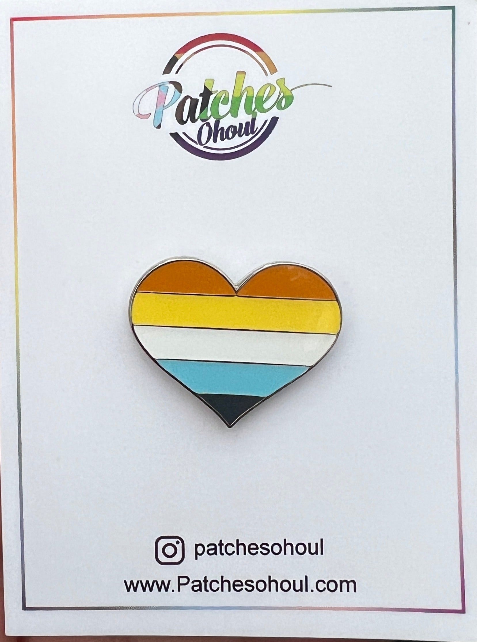 Aroace Heart Lapel Pin - 1