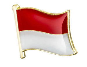 Indonesia Flag Lapel Pin - 3/4" x 5/8"