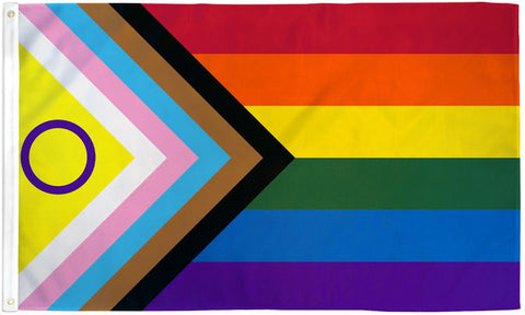 Intersex Inclusive Progress Pride Waterproof Flag 3x5ft Poly