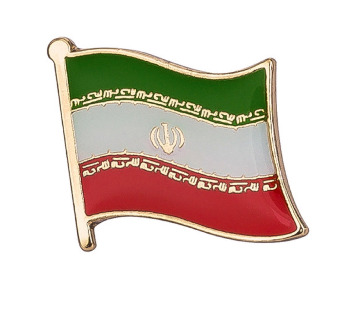 Iran Pin Iran Flag Lapel Pin - 5/8