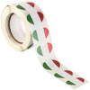 Italy Flag Heart Stickers * 500 Per Roll (1" x 1") Italian Stickers