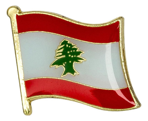 Lebanon Flag Lapel Pin 3/4" x 5/8"