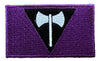 Lesbian Labrys Flag Iron On Patch 2.5" x 1.5"