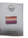 Lesbian Sunset Flag (7 Stripes) Lapel Pin 1" x 5/8" - Silver Plating