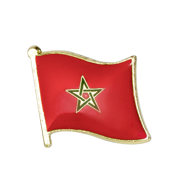Morocco Flag Lapel Pin 3/4" x 5/8"