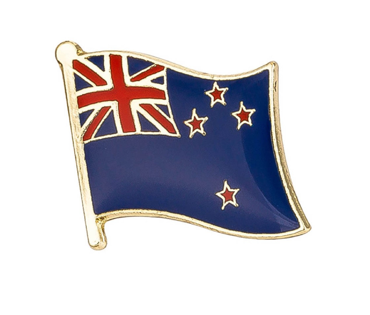 New Zealand Flag Lapel Pin 3/4" x 5/8"