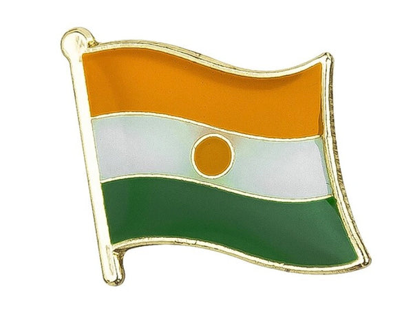 Niger Flag Lapel Pin 5/8" x 5/8"
