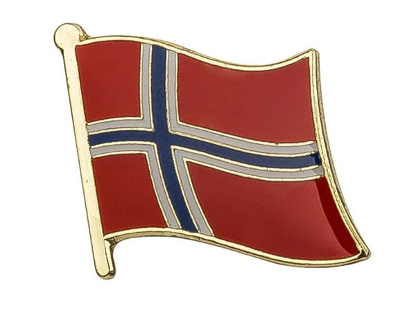 Norway Flag Lapel Pin 3/4" x 5/8"