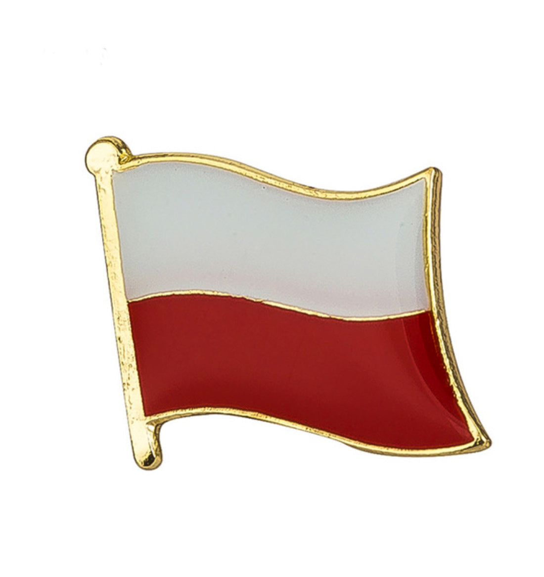 Poland Flag Lapel Pin 3/4" x 5/8"