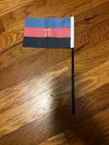 Polyamorous 4" x 6" Single Hand Flag - Screen Printed - Old Flag - Discontinued