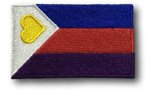 Polyamory Pride Flag Iron On Patch 2.5" x 1.5"