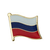 Russia Flag Lapel Pin - 5/8" x 5/8"