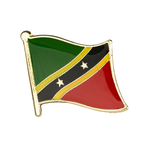 Saint Kitts and Nevis Flag Lapel Pin - 3/4" x 5/8"