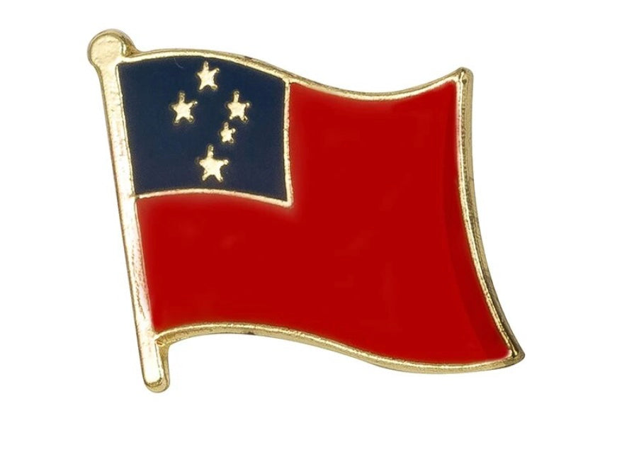 Samoa Flag Lapel Pin 5/8