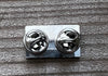 Bear Flag Lapel Pins 1" x 5/8" - Silver Edition