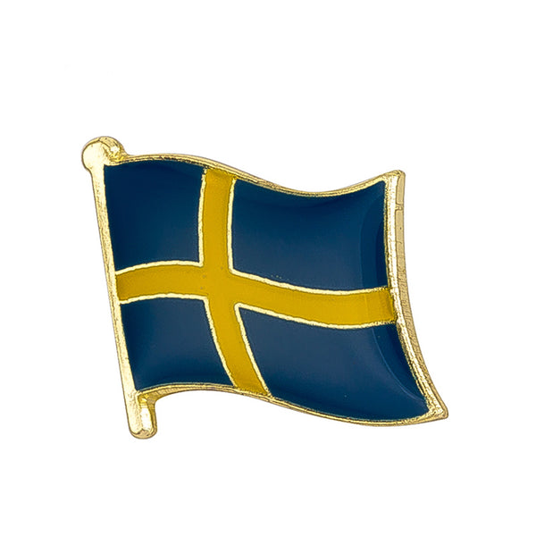 Sweden Flag Lapel Pin 3/4" x 5/8"