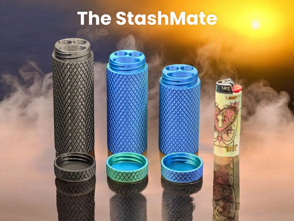 StashMate Joint Jar - 2 Joints + Lighter