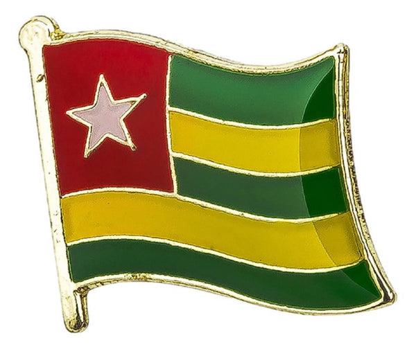Togo Flag Lapel Pin - 3/4" x 5/8"
