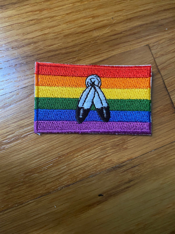 Two Spirit Flag Large Iron On Patch 3" x 2"