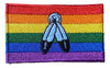 Two Spirit Flag Large Iron On Patch 3" x 2"