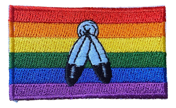 Two Spirit Flag Large Iron On Patch 3" x 2"