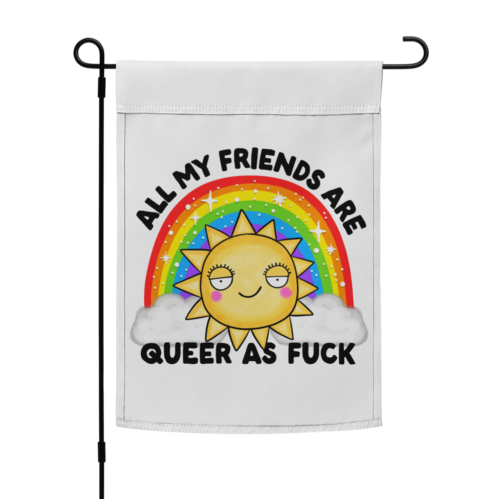 Queer AF Garden flag