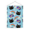 Rainbow Book and the Black Cat Garden flag