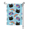 Rainbow Book and the Black Cat Garden flag