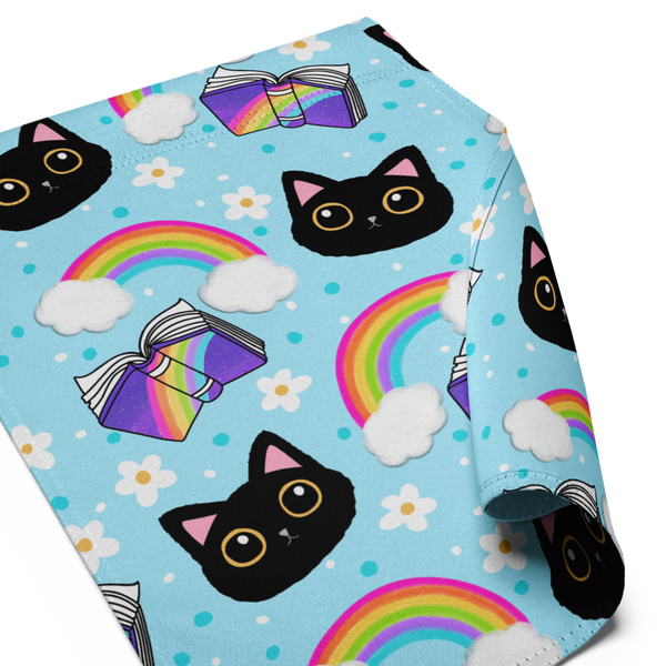 Rainbow Book and the Black Cat Garden flag