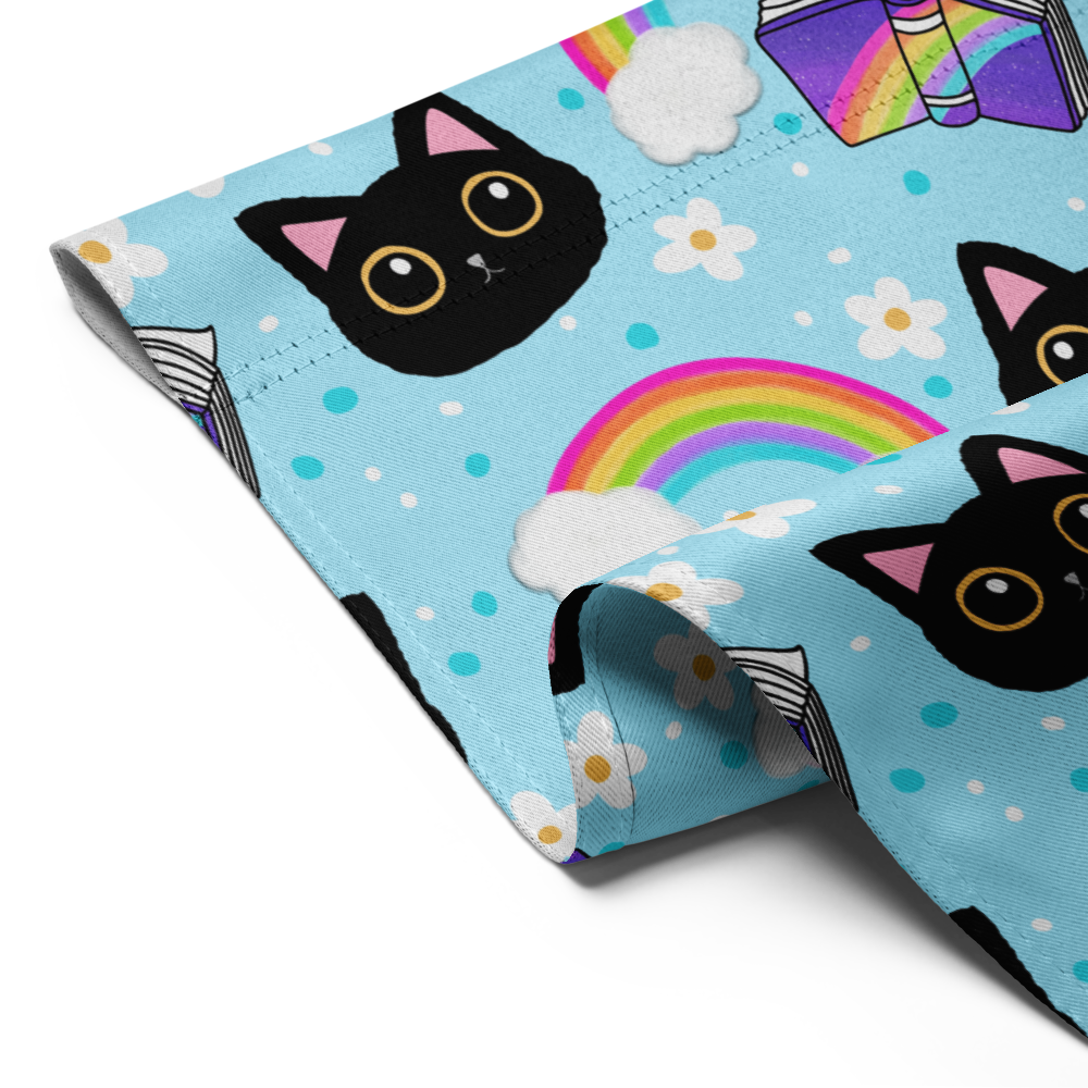 Rainbow Book and the Black Cat Garden flag