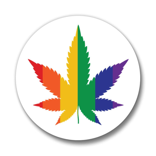 Marijuana Rainbow 1.25" Pinback Button