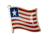 Liberia Flag Lapel Pin 5/8" x 5/8"