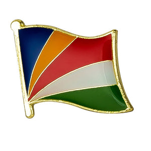 Seychelles Flag Lapel Pin 3/4" x 5/8"