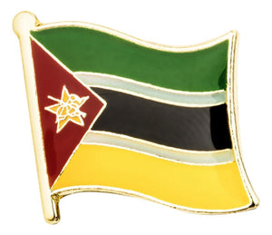 Mozambique Flag Lapel Pin 3/4" x 5/8"