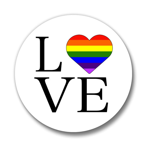 Love Rainbow 1.25" Pinback Button