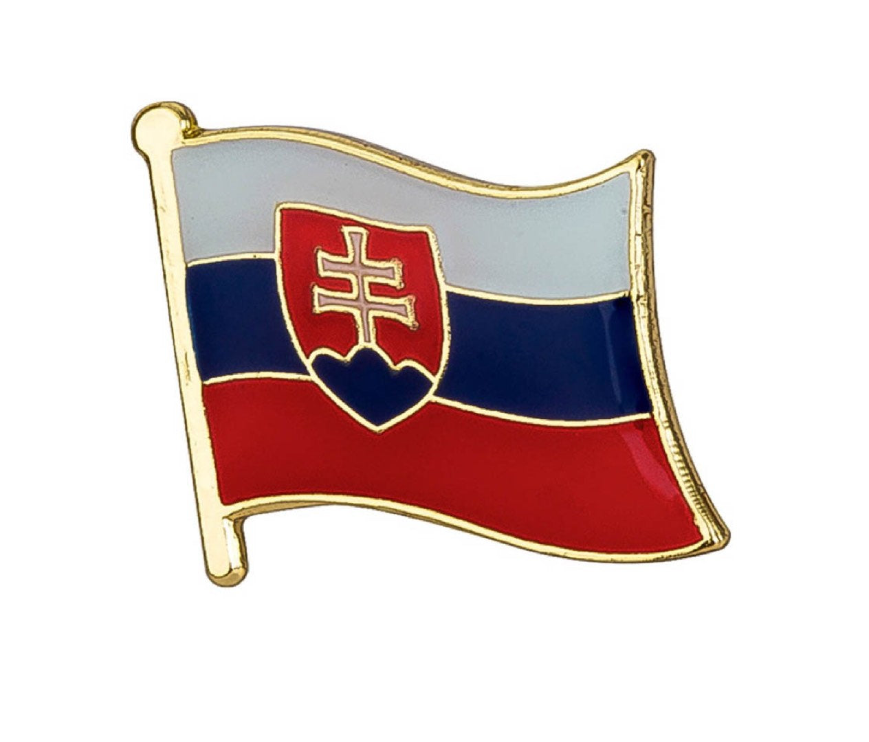 Slovakia Flag Lapel Pin 5/8