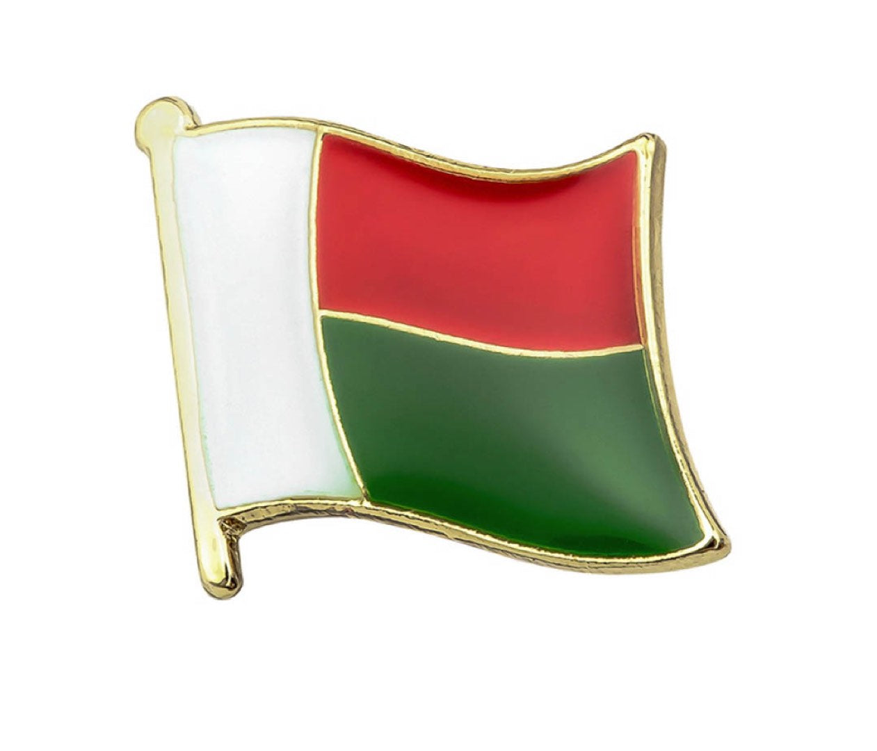 Madagascar Flag Lapel Pin 3/4" x 5/8"